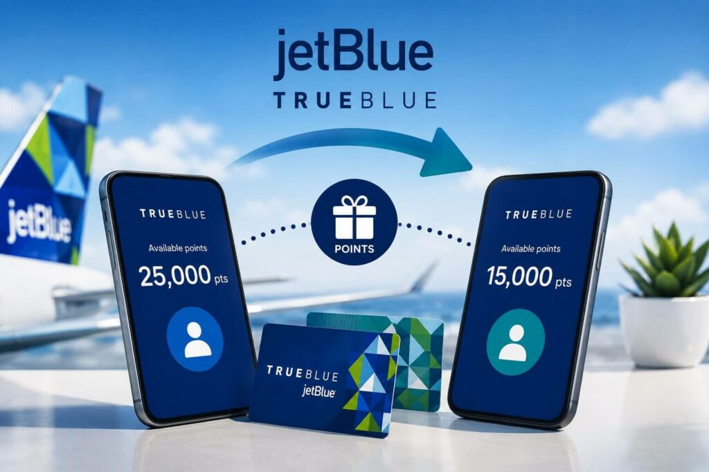 transfer jetblue points to a family member