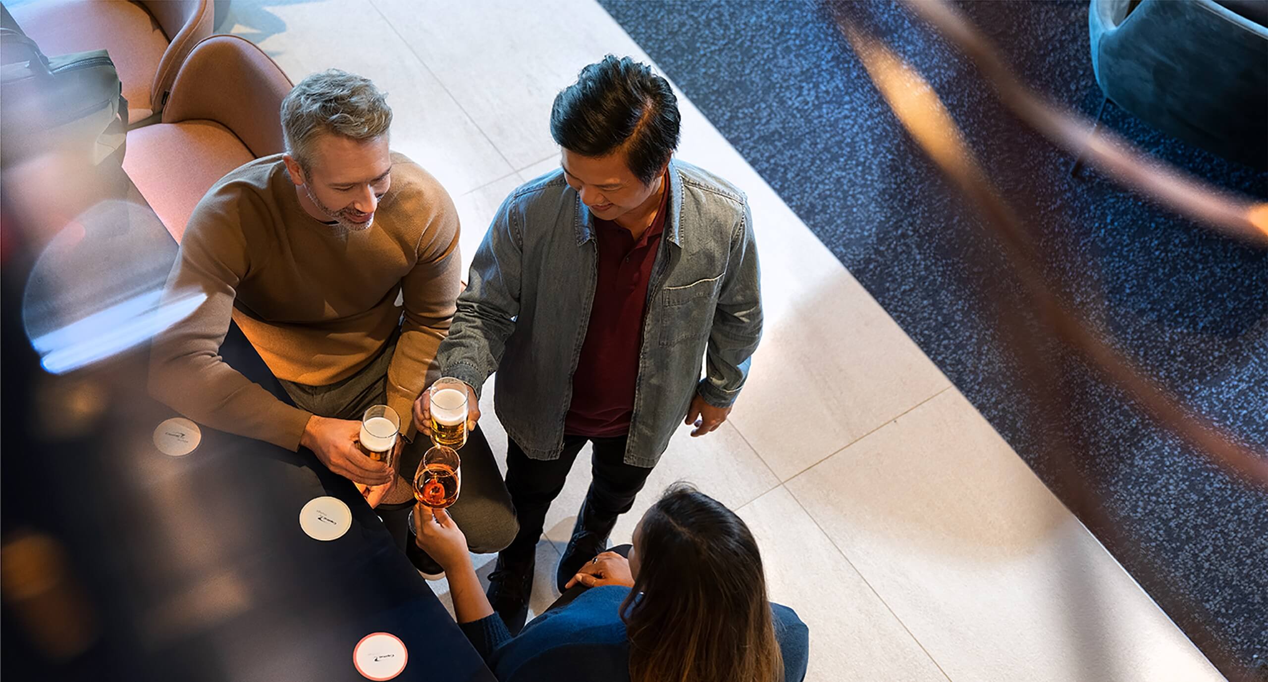 Best Business Credit Cards With Lounge Access (And What Your Employees Actually Get) 5 Capital One Lounge interior seating and bar area