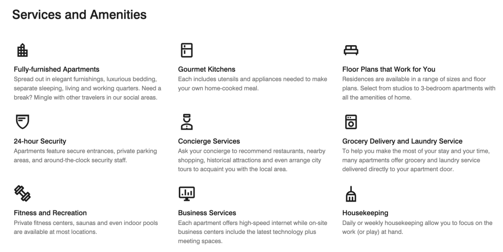 Apartments by Marriott Bonvoy vs Marriott Executive Apartments 5 Marriott Executive Apartments Services and Amenities
