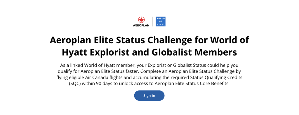 World of Hyatt and Aeroplan Launch Elite Status Challenge and Double-Dipping Points Offer 4 World of Hyatt and Aeroplan Launch Elite Status Challenge