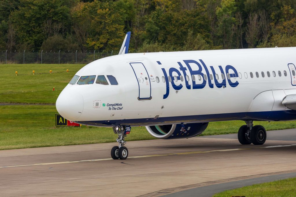JetBlue BlueFirst: Mosaic Upgrade Access and the New Premium Upgrade Certificates 2 JetBlue Airbus A321 nose closeup taxiing
